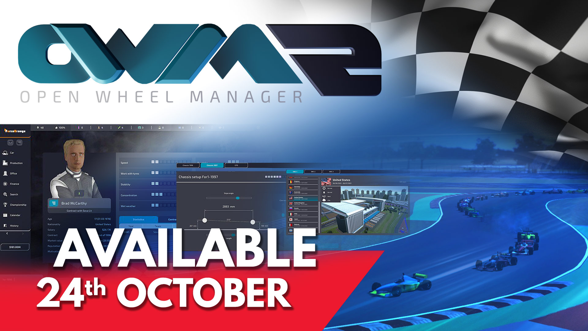 Open Wheel Manager 2: Available 24th of October
